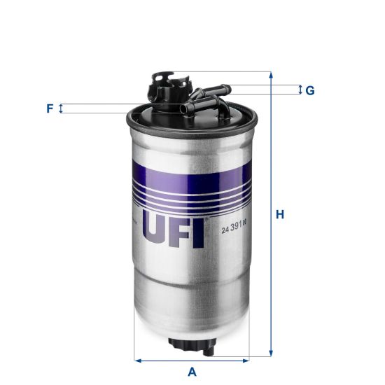 Obrázok Palivový filter UFI  2439100