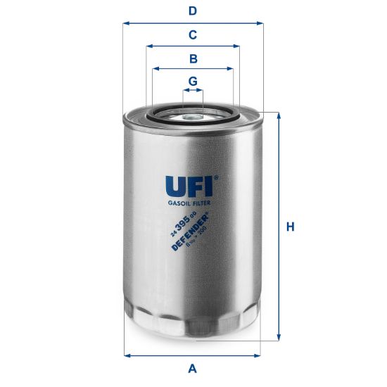 Obrázok Palivový filter UFI  2439500