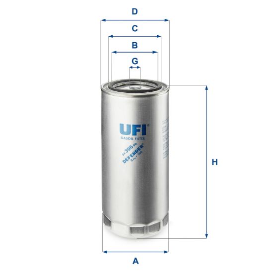 Obrázok Palivový filter UFI  2439600