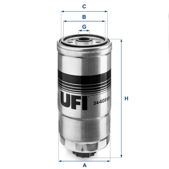 Obrázok Palivový filter UFI  2440800
