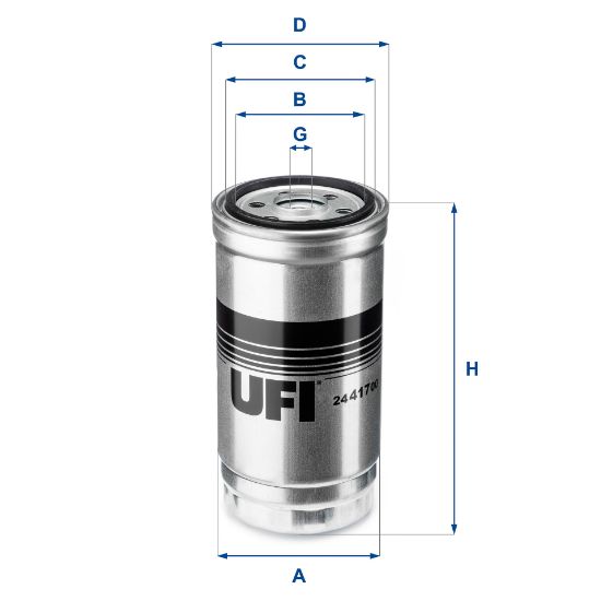Obrázok Palivový filter UFI  2441700