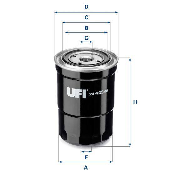 Obrázok Palivový filter UFI  2442300