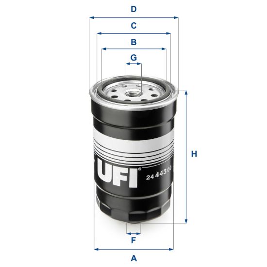 Obrázok Palivový filter UFI  2444300