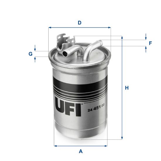 Obrázok Palivový filter UFI  2445100