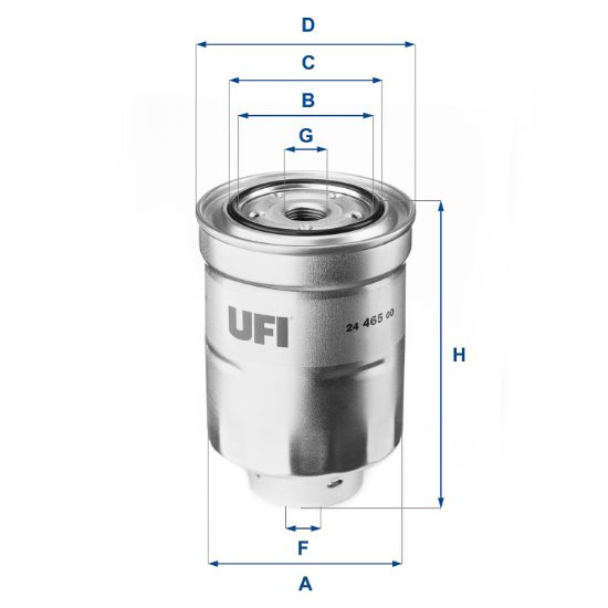 Obrázok Palivový filter UFI  2446500