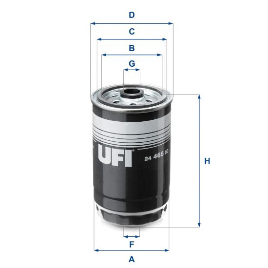 Obrázok Palivový filter UFI  2446800