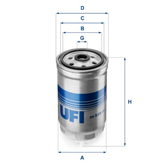 Obrázok Palivový filter UFI  2452900