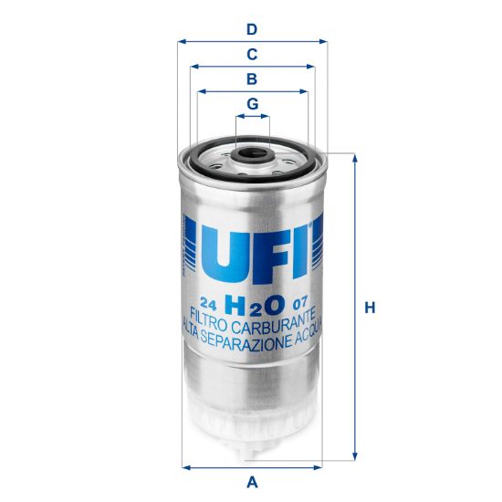 Obrázok Palivový filter UFI  24H2O07