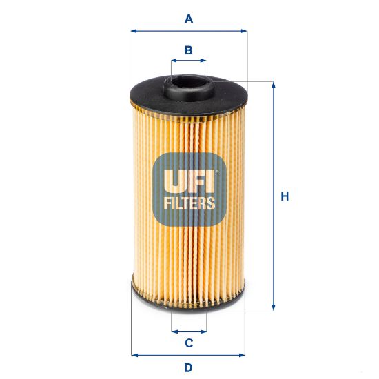 Obrázok Olejový filter UFI  2503800