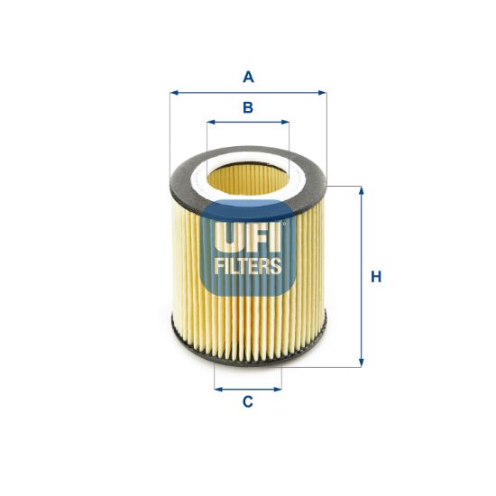 Obrázok Olejový filter UFI  2505800