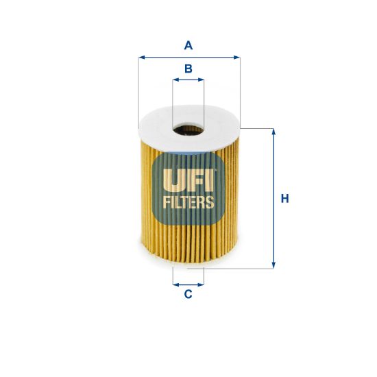 Obrázok Olejový filter UFI  2509100