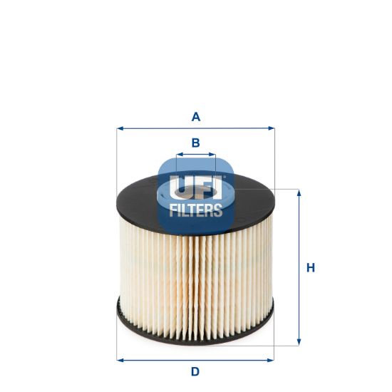 Obrázok Palivový filter UFI  2605500