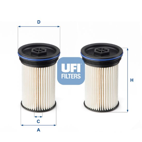 Obrázok Palivový filter UFI  2607100