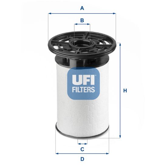 Obrázok Palivový filter UFI  2607601