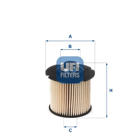 Obrázok Palivový filter UFI  2610400
