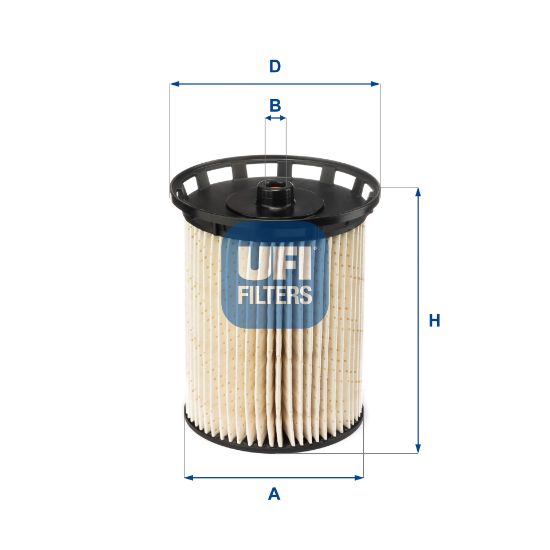 Obrázok Palivový filter UFI  2612900
