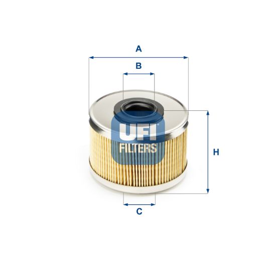 Obrázok Palivový filter UFI  2668600