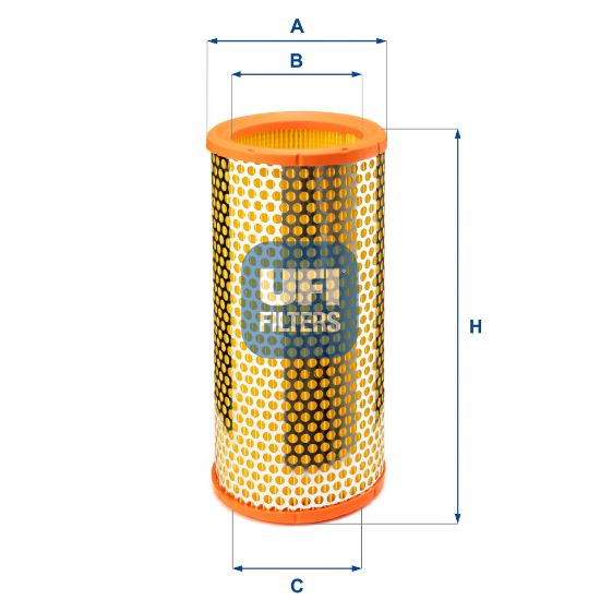 Obrázok Vzduchový filter UFI  2725300