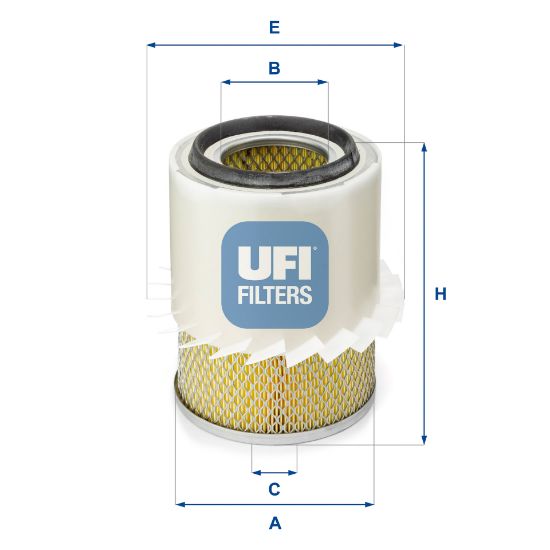 Obrázok Vzduchový filter UFI  2728200
