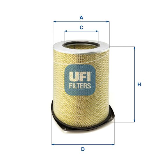 Obrázok Vzduchový filter UFI  2728500