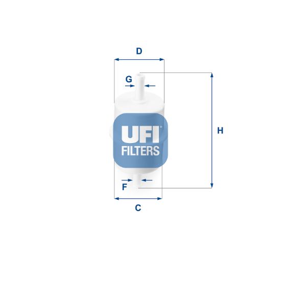 Obrázok Palivový filter UFI  3101000