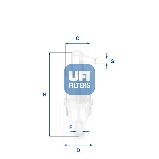 Obrázok Palivový filter UFI  3101300
