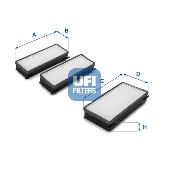 Obrázok Filter vnútorného priestoru UFI  5307000