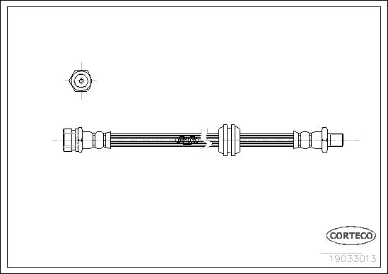 Obrázok Brzdová hadica CORTECO  19033013