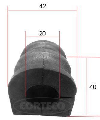 Obrázok Ulożenie priečneho stabilizátora CORTECO  49371657