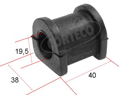 Obrázok Ulożenie priečneho stabilizátora CORTECO  80000510