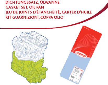 Obrázok Sada tesnení kľukovej skrine CORTECO  427863P
