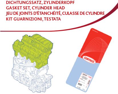 Obrázok Sada tesnení, Hlava valcov CORTECO  417289P