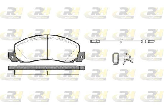 Obrázok Sada brzdových platničiek kotúčovej brzdy ROADHOUSE  220202