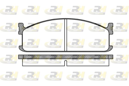 Obrázok Sada brzdových platničiek kotúčovej brzdy ROADHOUSE  220400