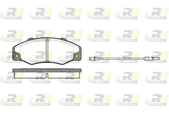 Obrázok Sada brzdových platničiek kotúčovej brzdy ROADHOUSE  222002