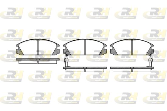 Obrázok Sada brzdových platničiek kotúčovej brzdy ROADHOUSE  222802