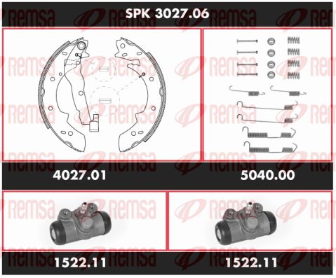Obrázok Sada bŕzd, Bubnová brzda REMSA Super Precision Kit SPK302706