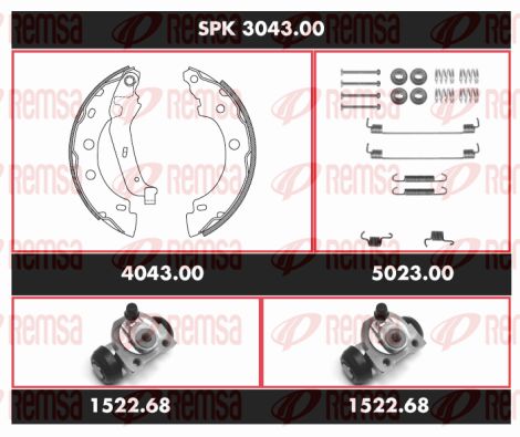 Obrázok Sada bŕzd, Bubnová brzda REMSA Super Precision Kit SPK304300