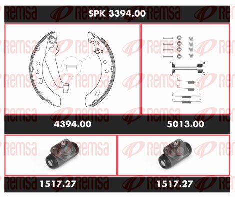 Obrázok Sada bŕzd, Bubnová brzda REMSA Super Precision Kit SPK339400