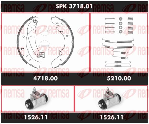 Obrázok Sada bŕzd, Bubnová brzda REMSA Super Precision Kit SPK371801