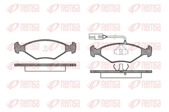 Obrázok Sada brzdových platničiek kotúčovej brzdy REMSA  028102