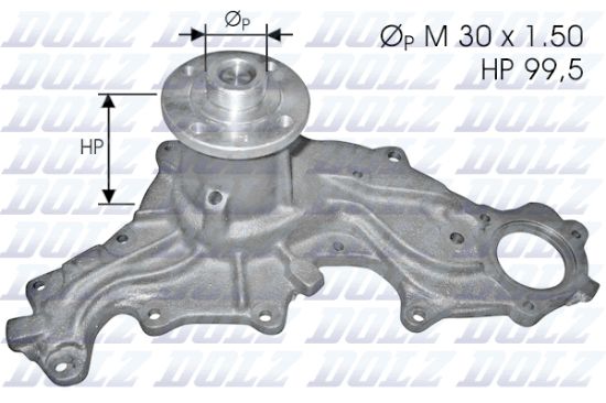 Obrázok Vodné čerpadlo, chladenie motora DOLZ  F120