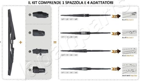 Obrázok Stieracia lišta JAPANPARTS  SSX40R