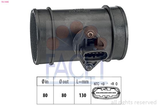 Obrázok Merač hmotnosti vzduchu FACET Made in Italy - OE Equivalent 101445