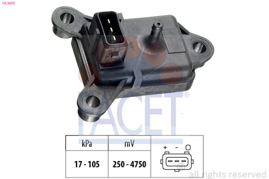 Obrázok Senzor tlaku nastavenia výżky FACET Made in Italy - OE Equivalent 103003