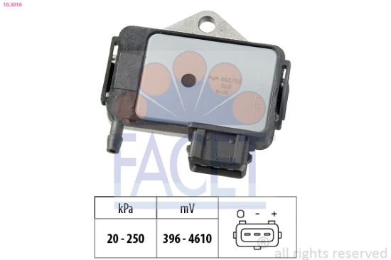 Obrázok Senzor tlaku nastavenia výżky FACET Made in Italy - OE Equivalent 103016