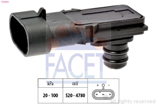 Obrázok Senzor tlaku nastavenia výżky FACET Made in Italy - OE Equivalent 103023