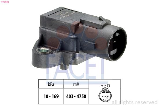 Obrázok Senzor tlaku nastavenia výżky FACET Made in Italy - OE Equivalent 103032