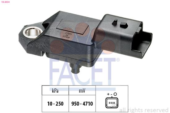 Obrázok Senzor tlaku nastavenia výżky FACET Made in Italy - OE Equivalent 103034