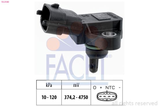 Obrázok Senzor tlaku nastavenia výżky FACET Made in Italy - OE Equivalent 103180